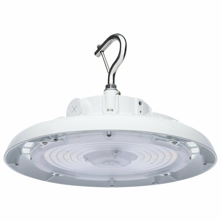 NUVO Wattage 80W/100W/120W and CCT Selectable 3K/4K/5K LED UFO High Bay, 120-347 Volt, White Finish 65/812